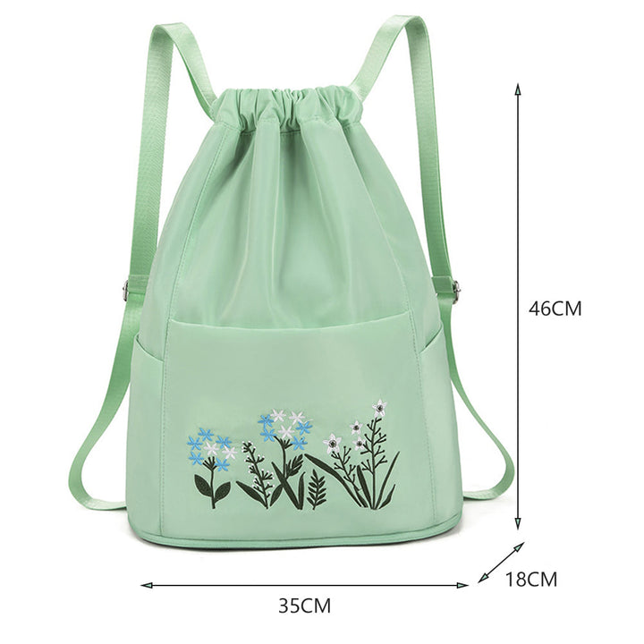 Flower Vanntett Sammenleggbar Stor Reise Rygsekk | Luvikno