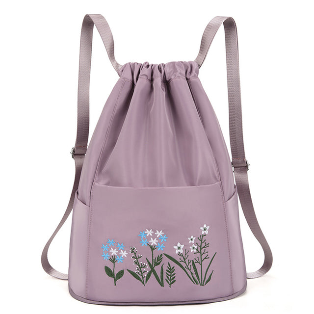 Flower Vanntett Sammenleggbar Stor Reise Rygsekk | Luvikno