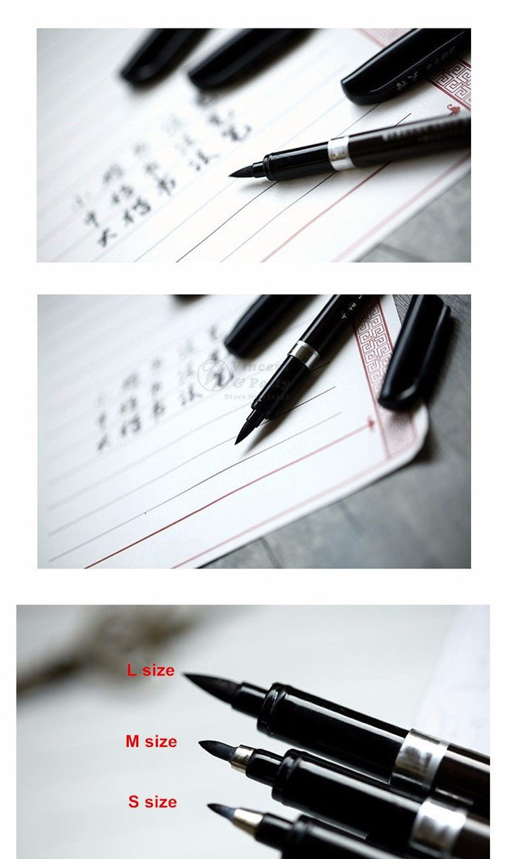 Kalligrafi Pensel Pens - 3 Stykker | Luvikno
