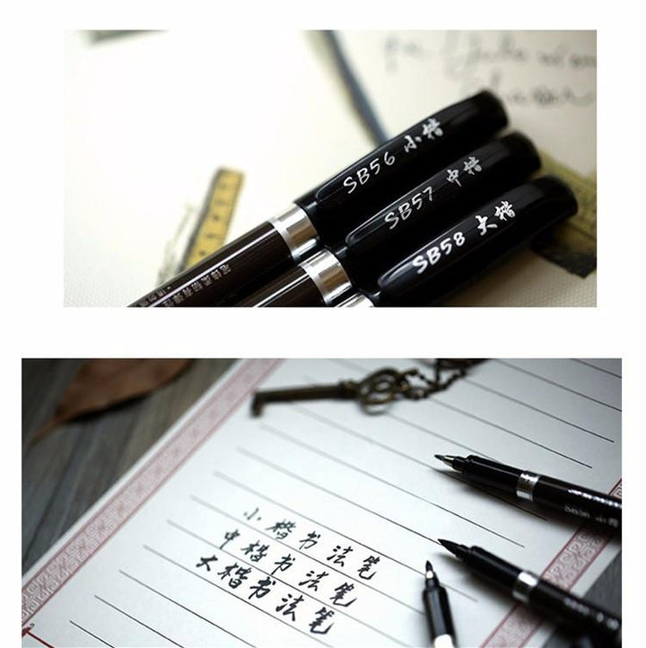 Kalligrafi Pensel Pens - 3 Stykker | Luvikno
