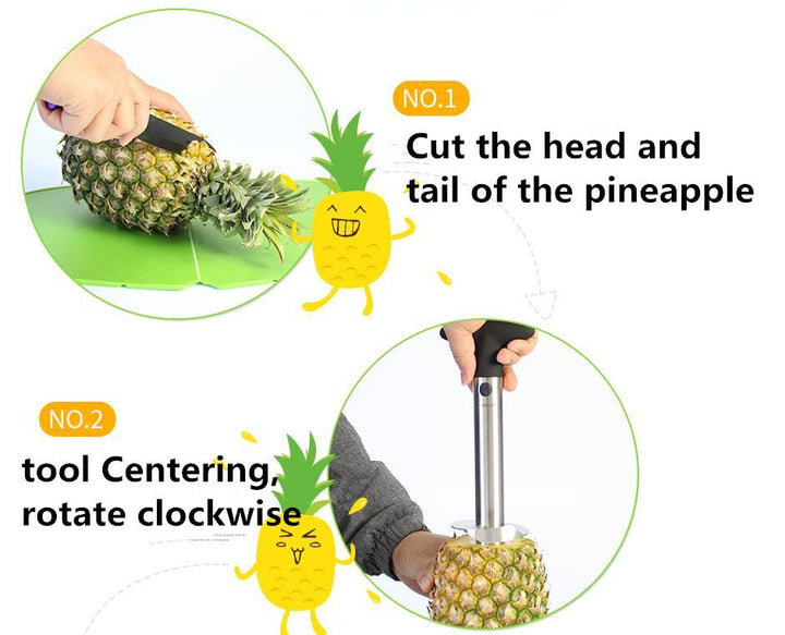 Rustfritt Stål Ananas Skjærer Kjerne | Luvikno