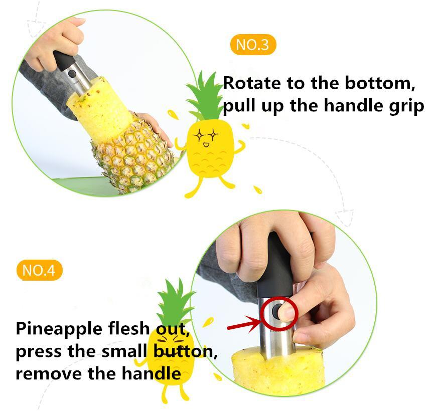 Rustfritt Stål Ananas Skjærer Kjerne | Luvikno