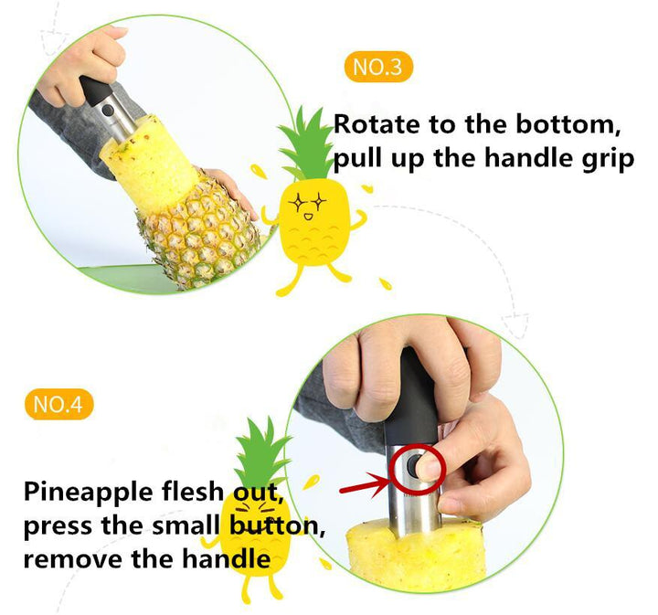 Rustfritt Stål Ananas Skjærer Kjerne | Luvikno