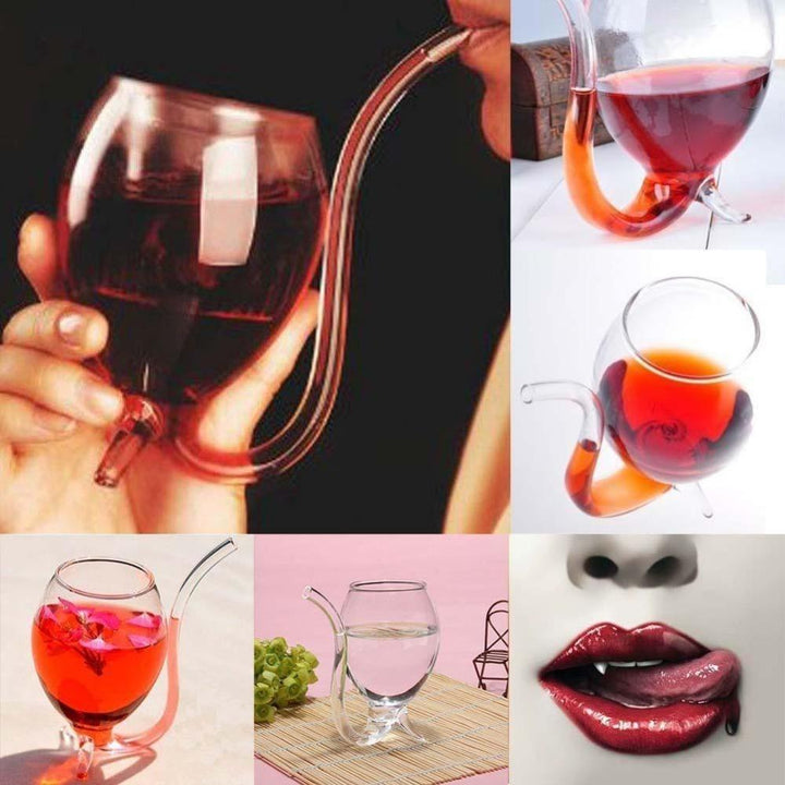 Vine - Vin Glass med sugerør | Luvikno