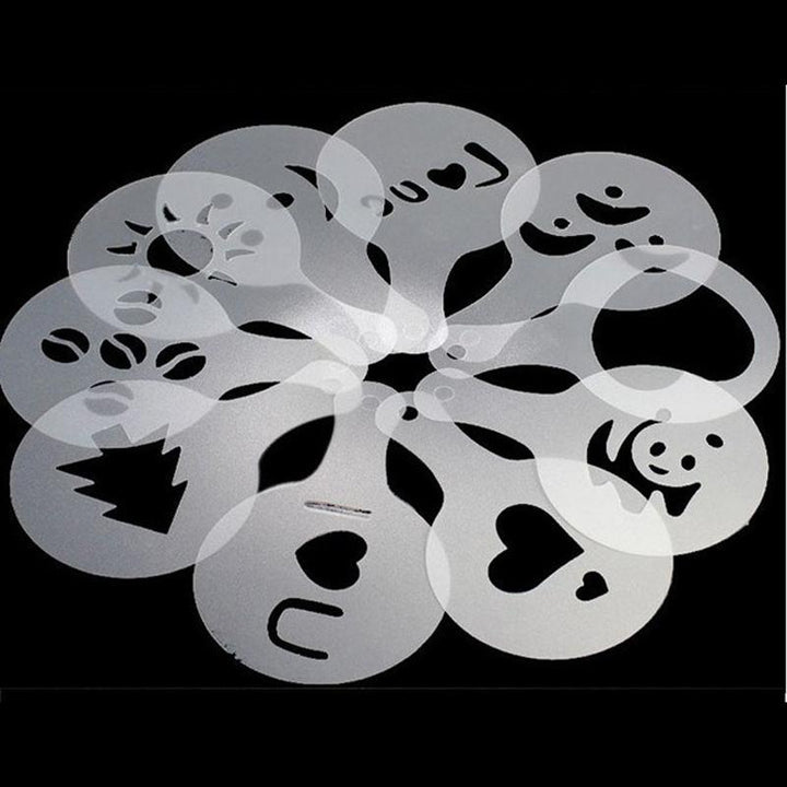 Latte Stencil Kit - 16 Deler Sett | Luvikno