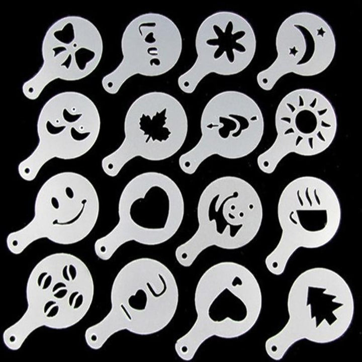 Latte Stencil Kit - 16 Deler Sett | Luvikno