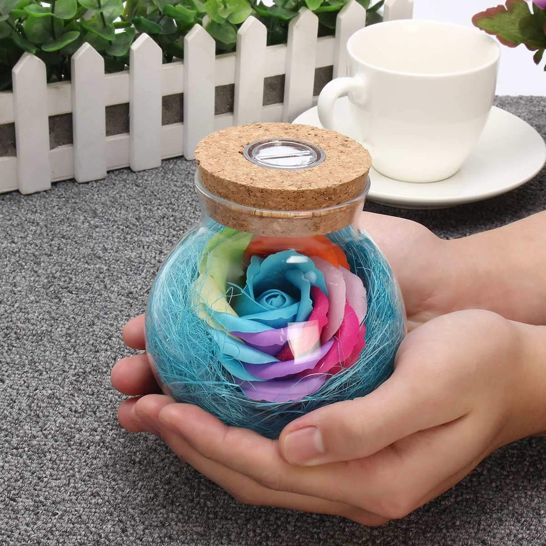 Bloom - LED Rose Bottle Lamp | Luvikno