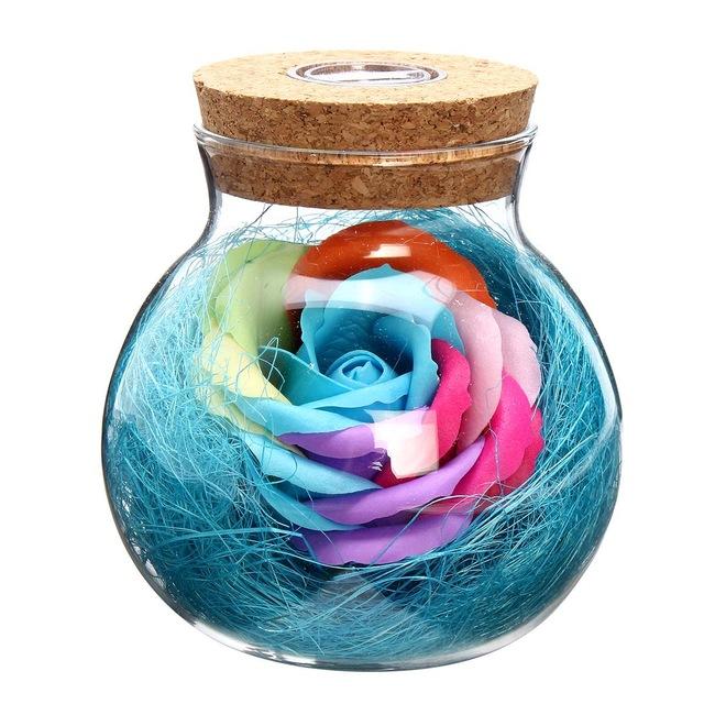 Bloom - LED Rose Bottle Lamp | Luvikno