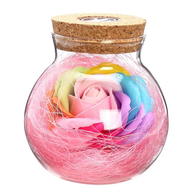Bloom - LED Rose Bottle Lamp | Luvikno