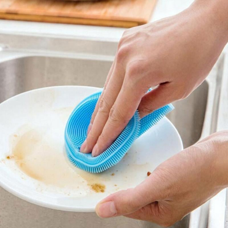 Multi-Use Silikon Rengjøring Oppvask Svamp | Luvikno