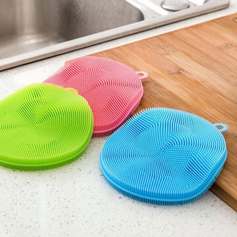 Multi-Use Silikon Rengjøring Oppvask Svamp | Luvikno