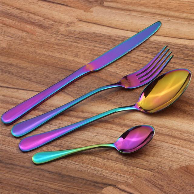Prismatic Rainbow Bestikk (4 Delers Sett) | Luvikno