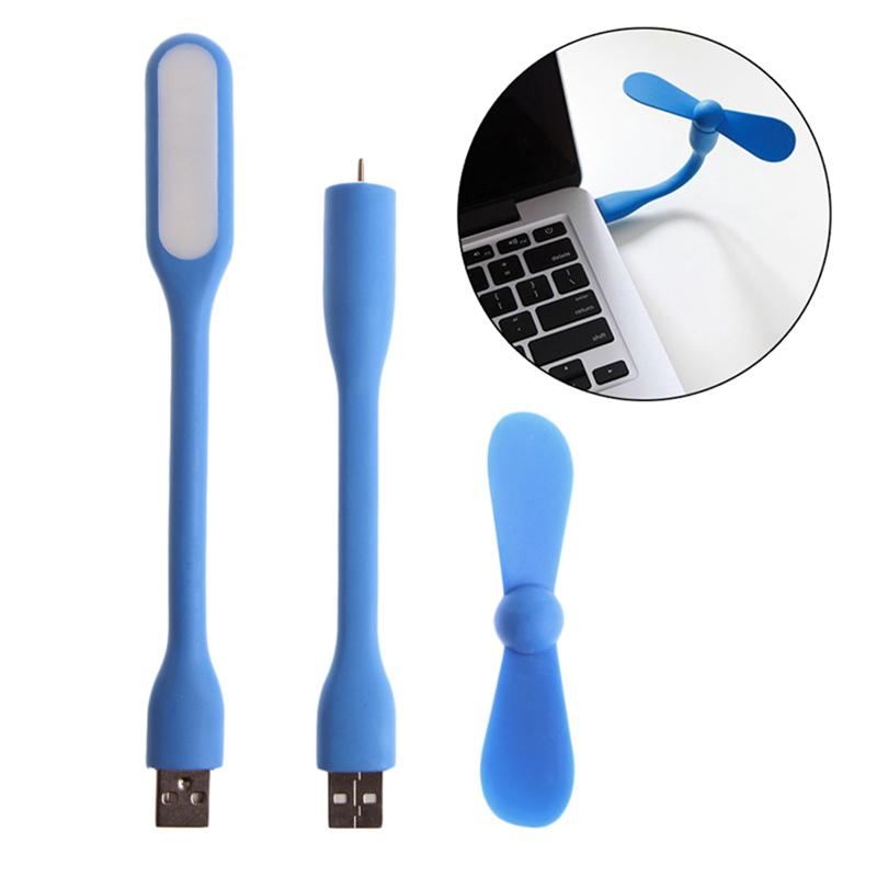 USB Mini Vifte og LED Lys - Bundle | Luvikno