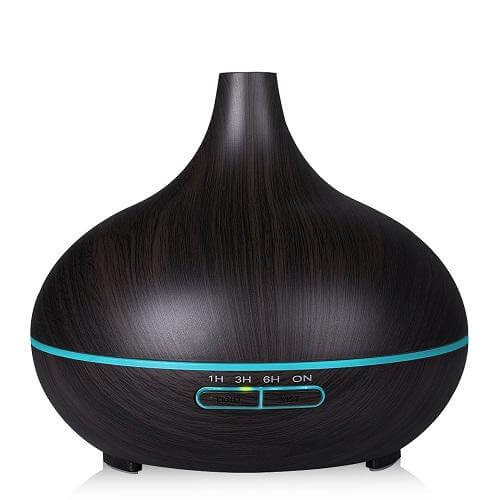 Wood Air Humidifier Essential Oil Diffuser Aroma Lamp | Luvikno