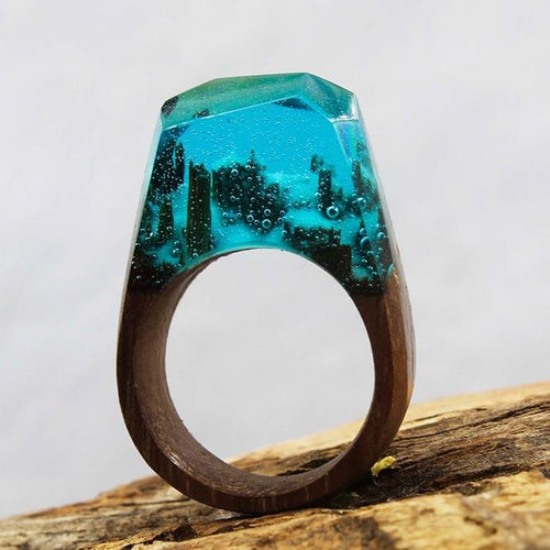Quanta - Underwater Winter Resin Ring | Luvikno