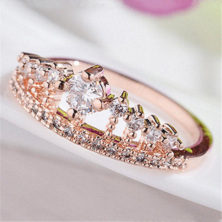 Princess Crown Crystal Ring | Luvikno