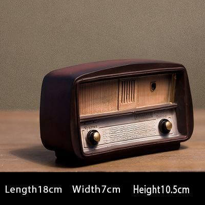 Europe style Retro Resin Radio Model Nostalgisk Dekor | Luvikno
