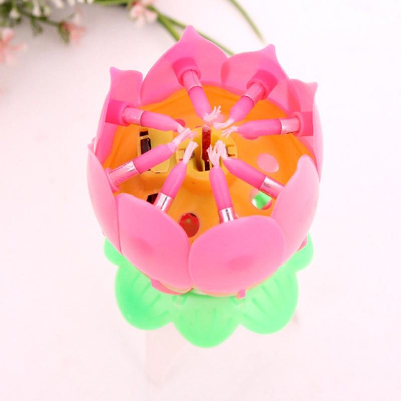 Birthday Lotus Flower Candle | Luvikno