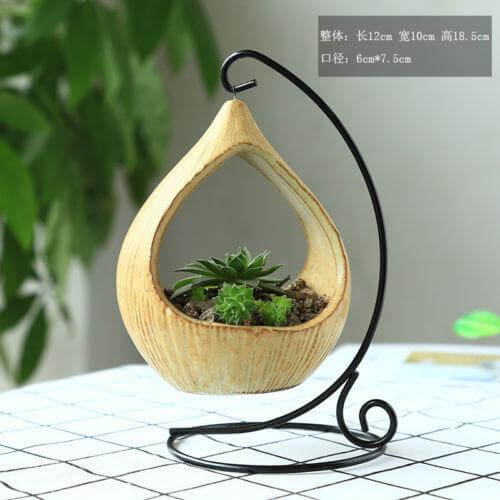 Luviknoomster Henger Triangel Vase Container Pot | Luvikno