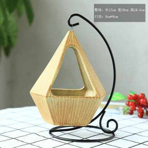 Luviknoomster Henger Triangel Vase Container Pot | Luvikno