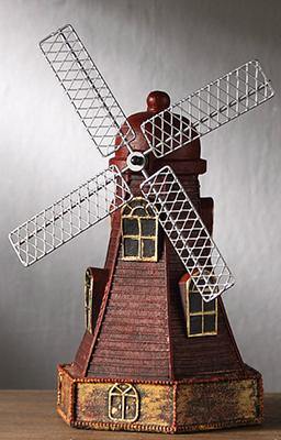 4 Farger Vintage Harpiks Vindmølle Ornamenter Sparebøsser | Luvikno