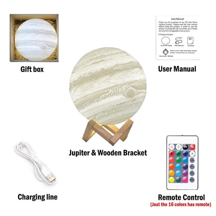 Jupiter Farge Endre Skrivebord Lampe | Luvikno