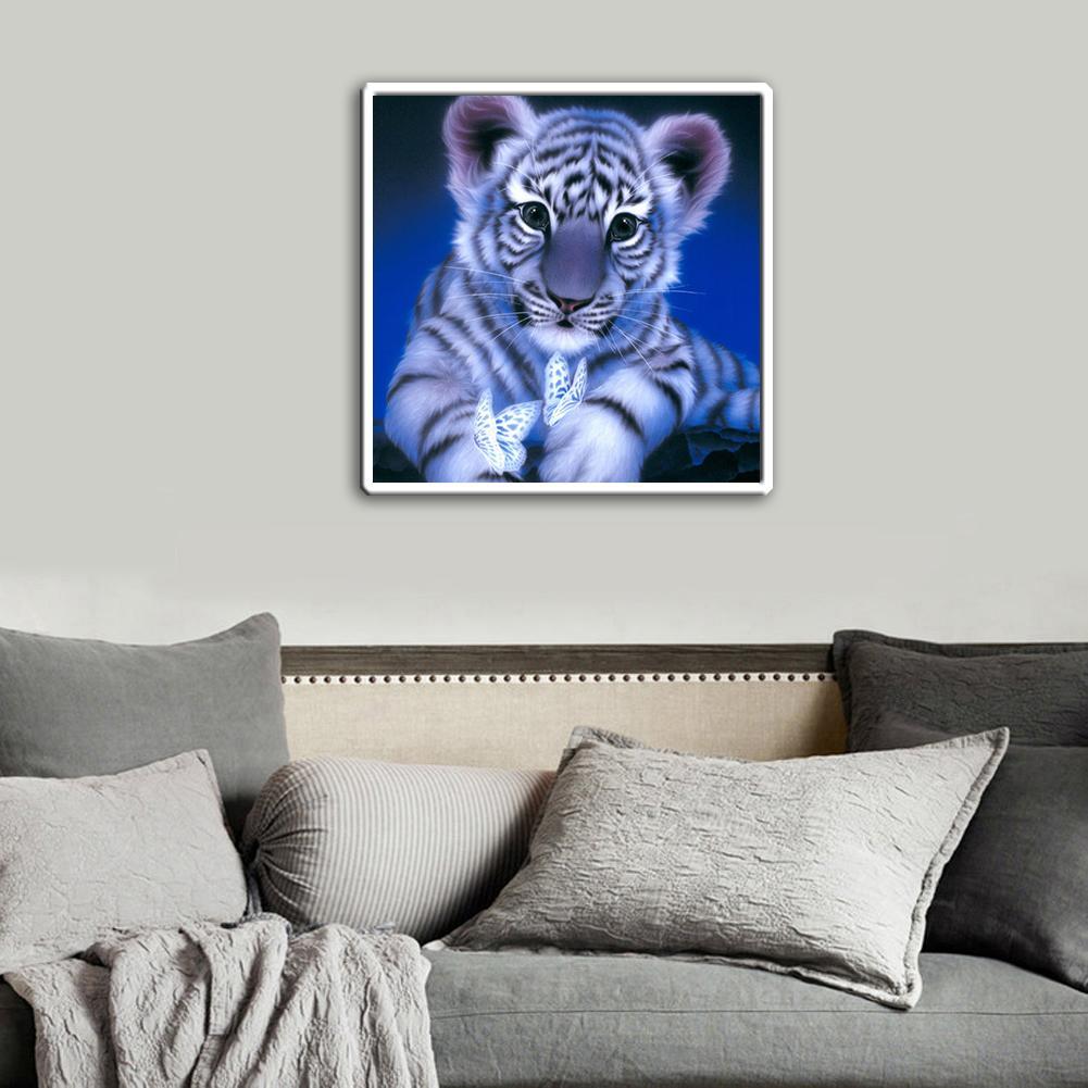 Lekende Baby Tiger - GemPaint Sett | Luvikno