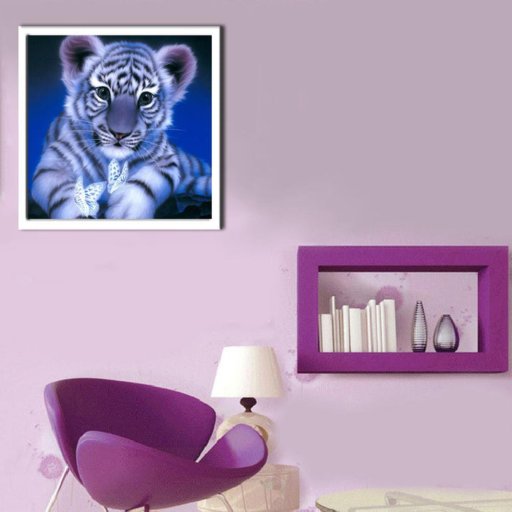 Lekende Baby Tiger - GemPaint Sett | Luvikno