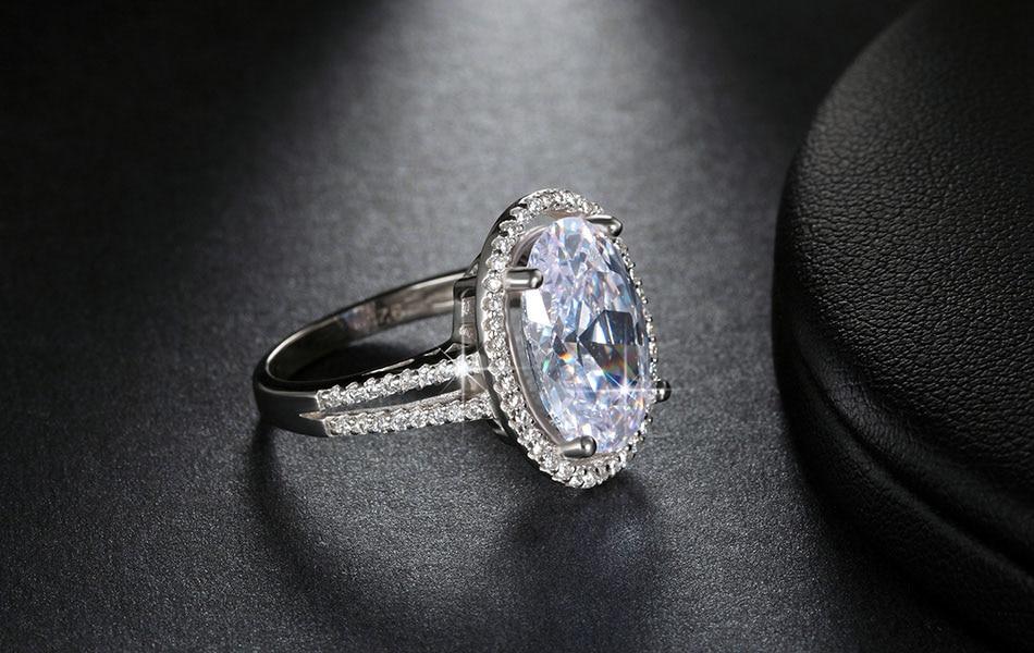 Oval Cut 6ct CZ Ring | Luvikno