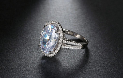 Oval Cut 6ct CZ Ring | Luvikno