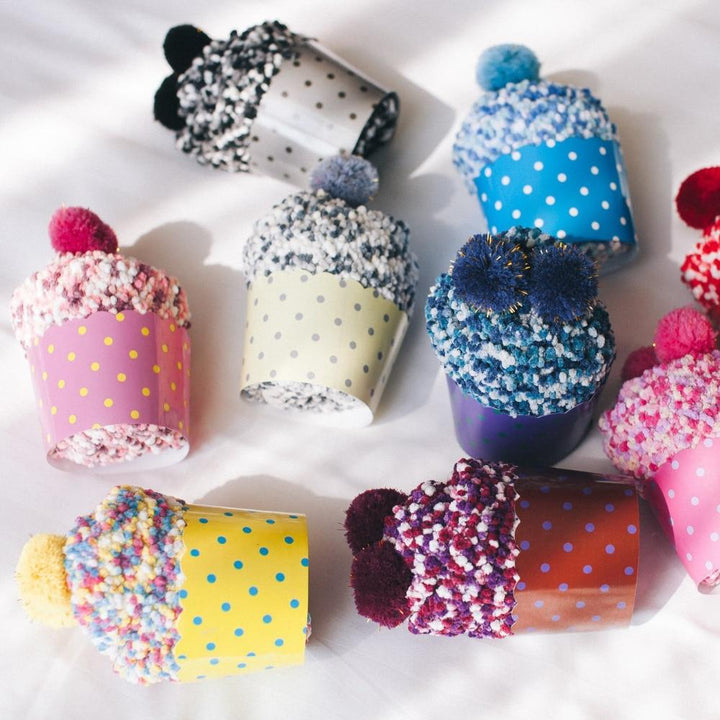PomPom - Prikkete Cupcake Sokker | Luvikno