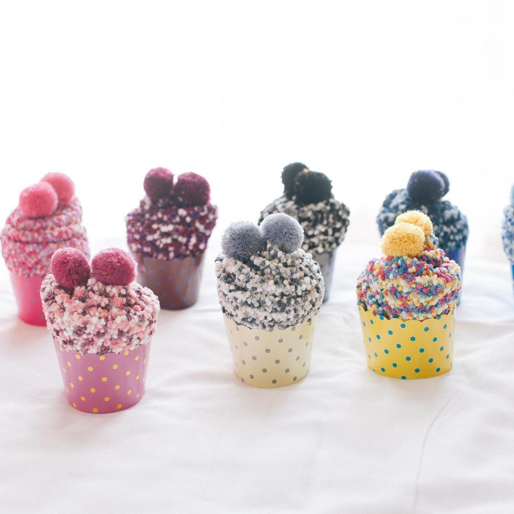 PomPom - Prikkete Cupcake Sokker | Luvikno