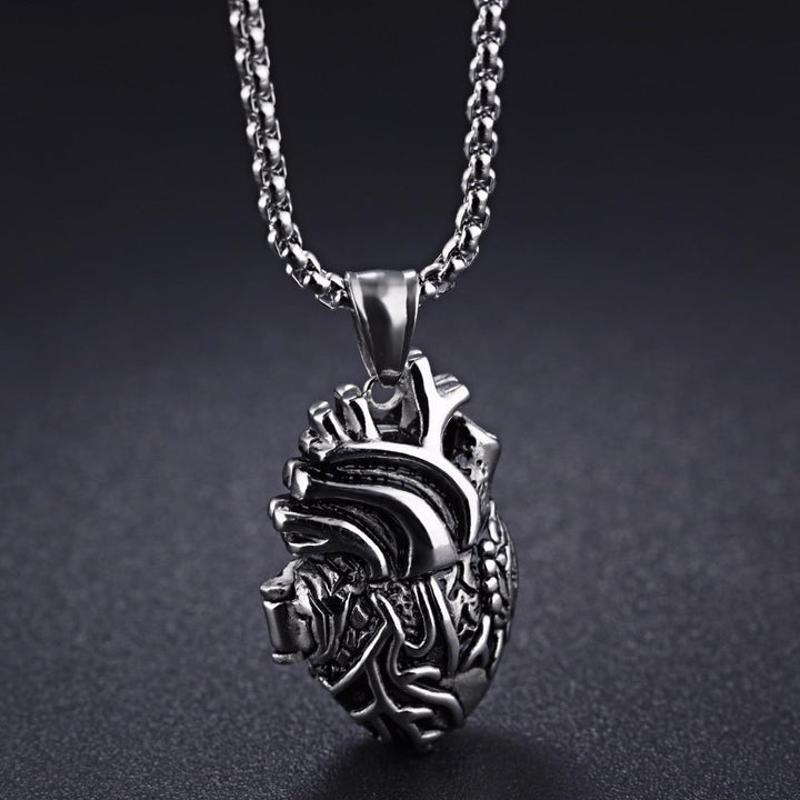 3D Anatomisk Korrekt Hjerte Charm Halskjede | Luvikno