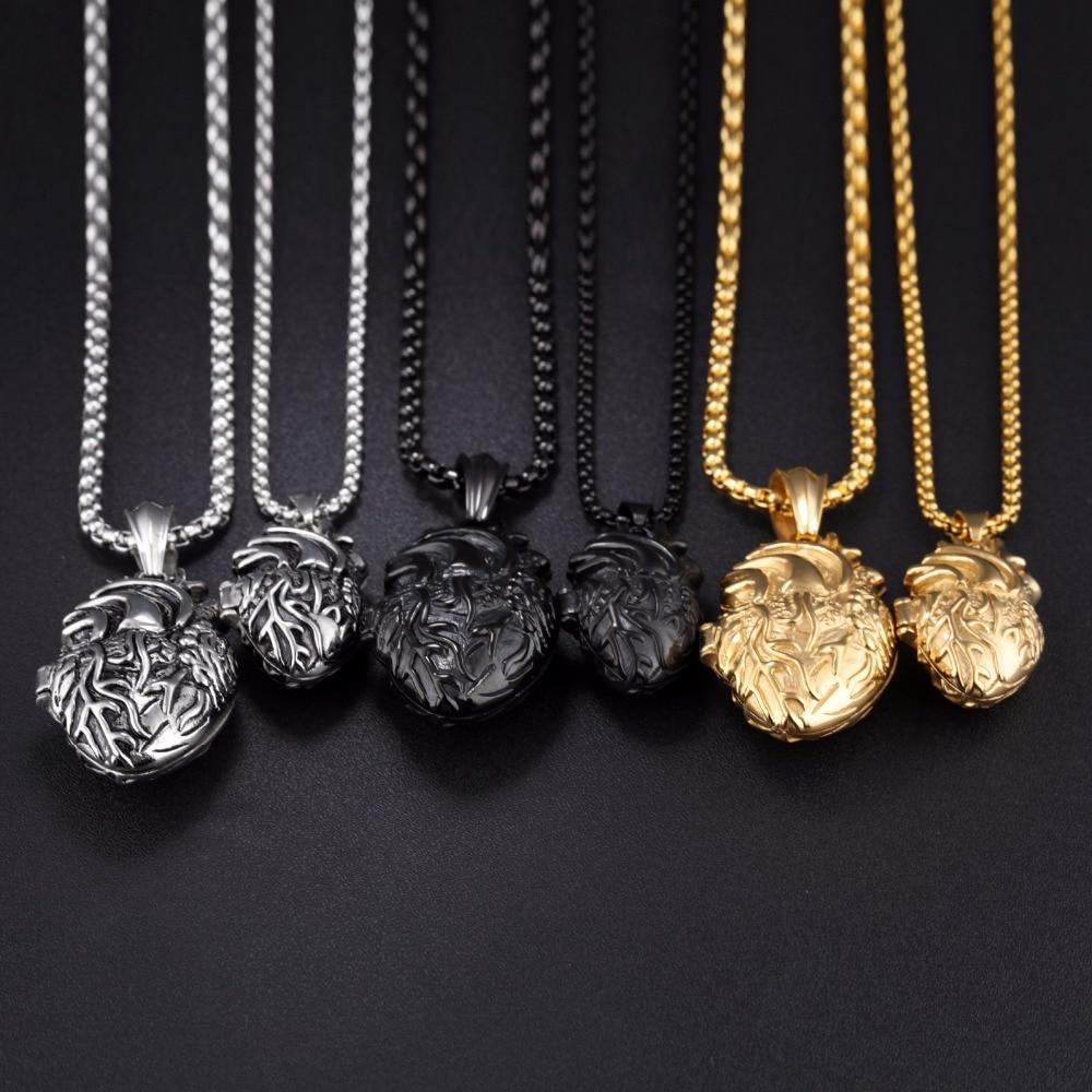 3D Anatomisk Korrekt Hjerte Charm Halskjede | Luvikno