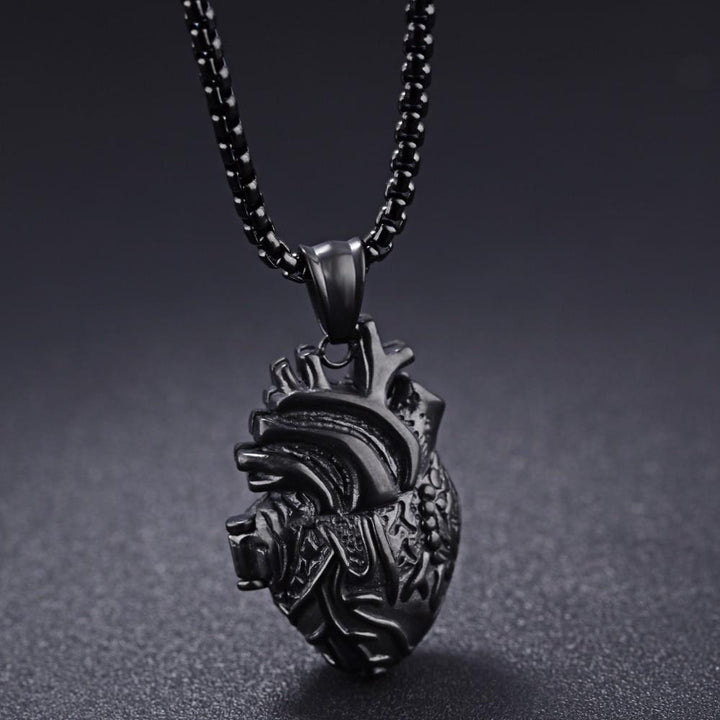 3D Anatomisk Korrekt Hjerte Charm Halskjede | Luvikno