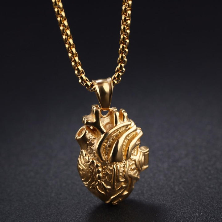 3D Anatomisk Korrekt Hjerte Charm Halskjede | Luvikno