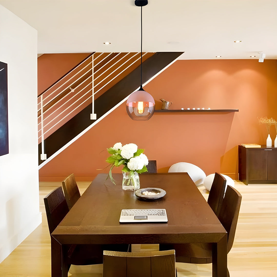 LED Pendellampe laget av glass - Moderne, skandinavisk design for stilige oppholdsrom | Luvikno