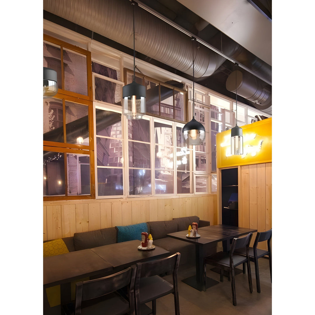 LED Pendellampe laget av glass - Moderne, skandinavisk design for stilige oppholdsrom | Luvikno
