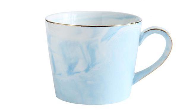 Marmor Porselen Hr & Fru Kaffe Kopper | Luvikno