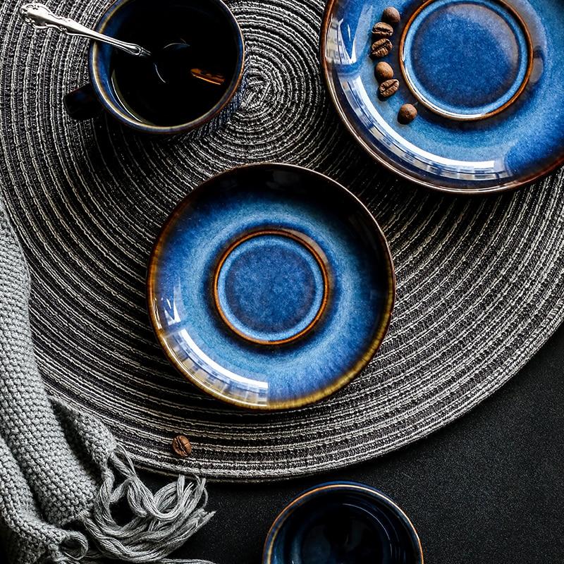 Cat Eye Blue Ceramic Mug | Luvikno