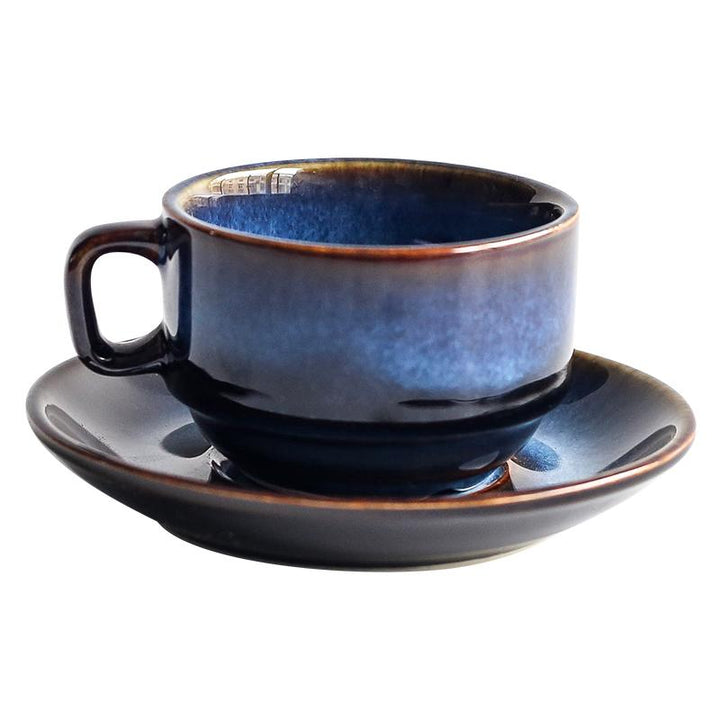 Cat Eye Blue Ceramic Mug | Luvikno