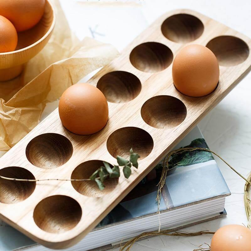 Trekke japansk stil egglager boks | Luvikno
