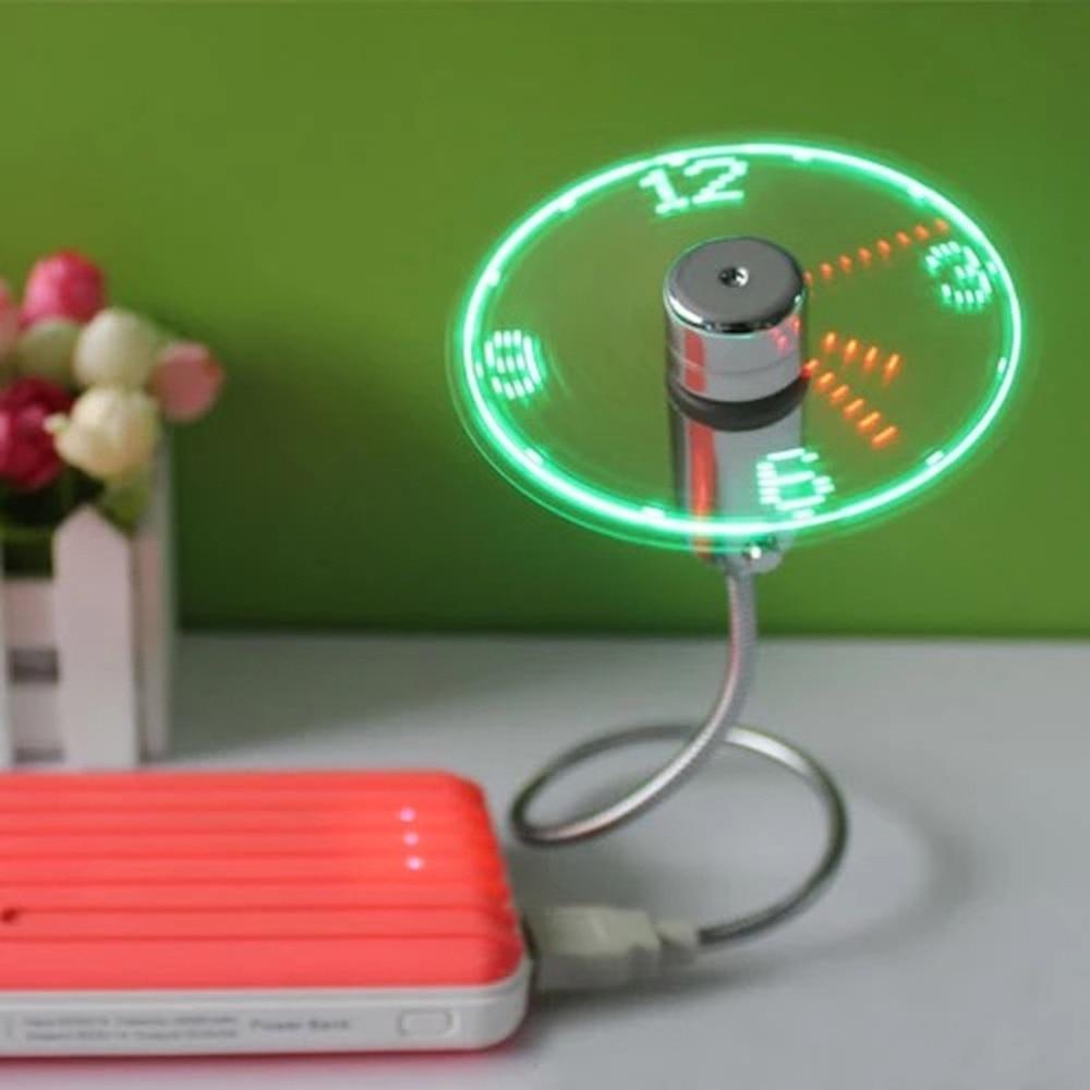 USB Mini Vifte med LED Tid | Luvikno