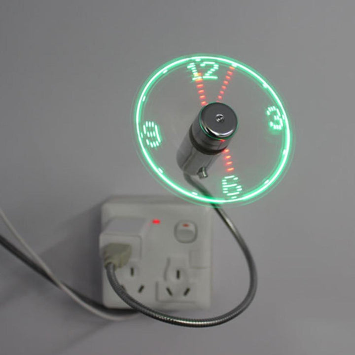 USB Mini Vifte med LED Tid | Luvikno