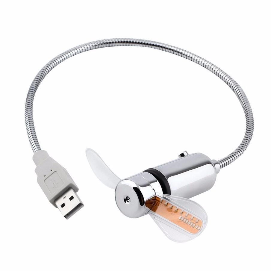 USB Mini Vifte med LED Tid | Luvikno