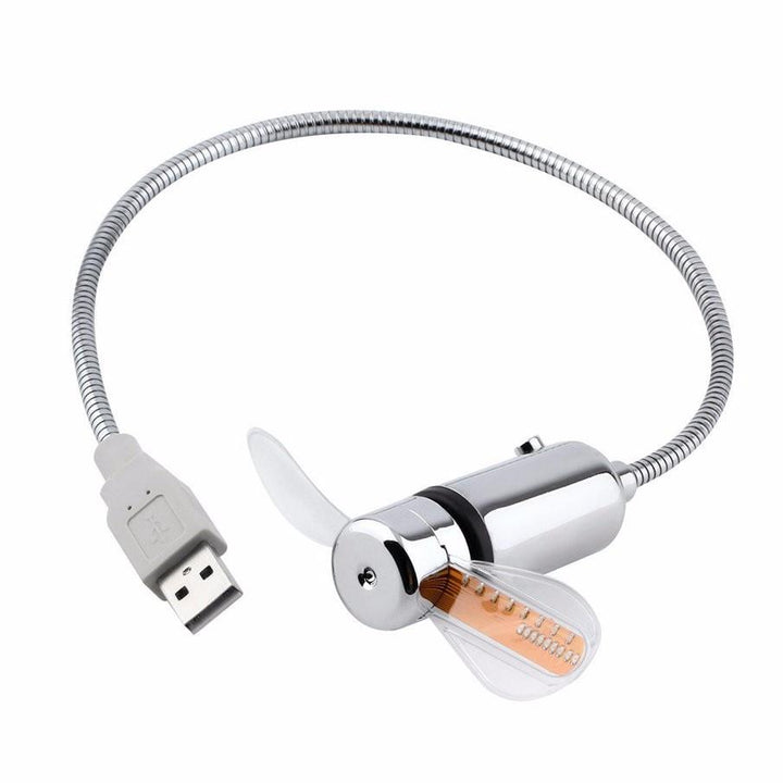 USB Mini Vifte med LED Tid | Luvikno