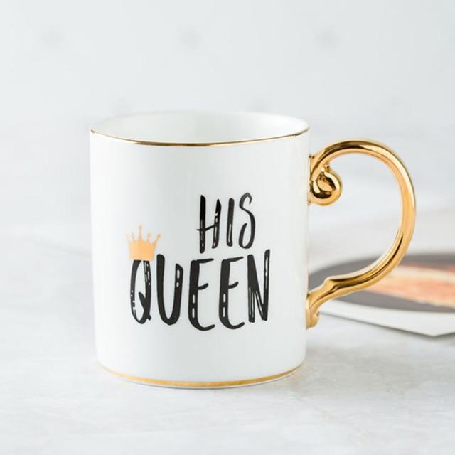Luksus Kong & Dronning Kaffe Kopper | Luvikno