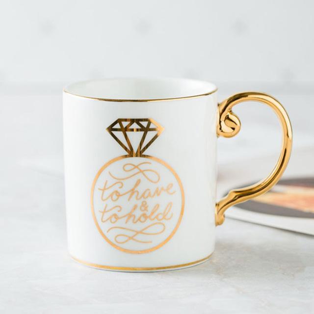 Luksus Kong & Dronning Kaffe Kopper | Luvikno