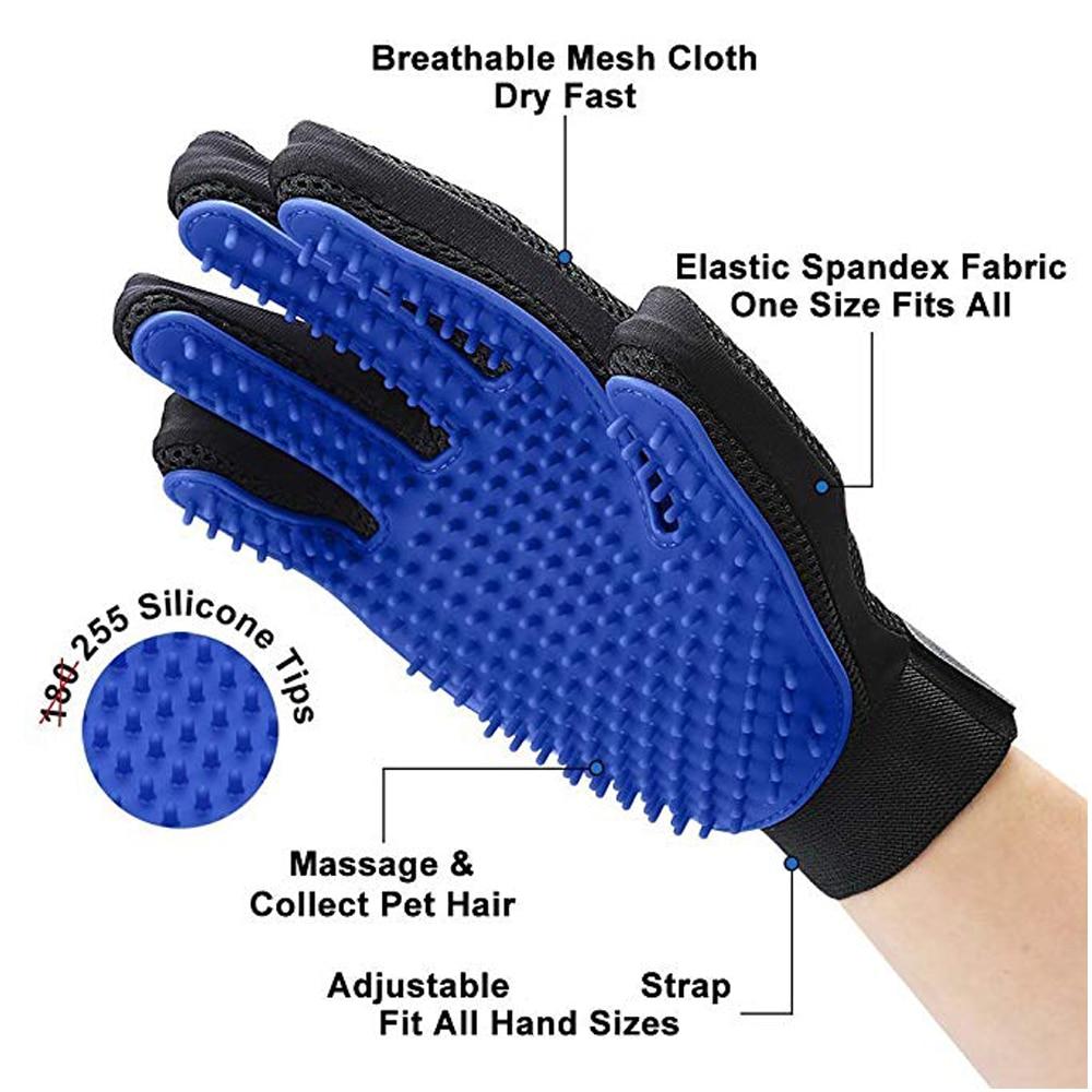 Pet Grooming Glove for Cats, Dogs & Horses | Luvikno