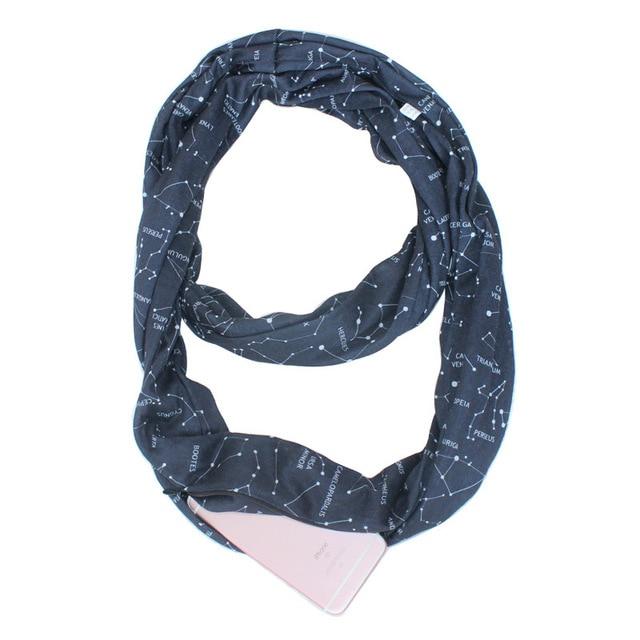 Multi-Way Infinity Skjerf med Lomme | Luvikno